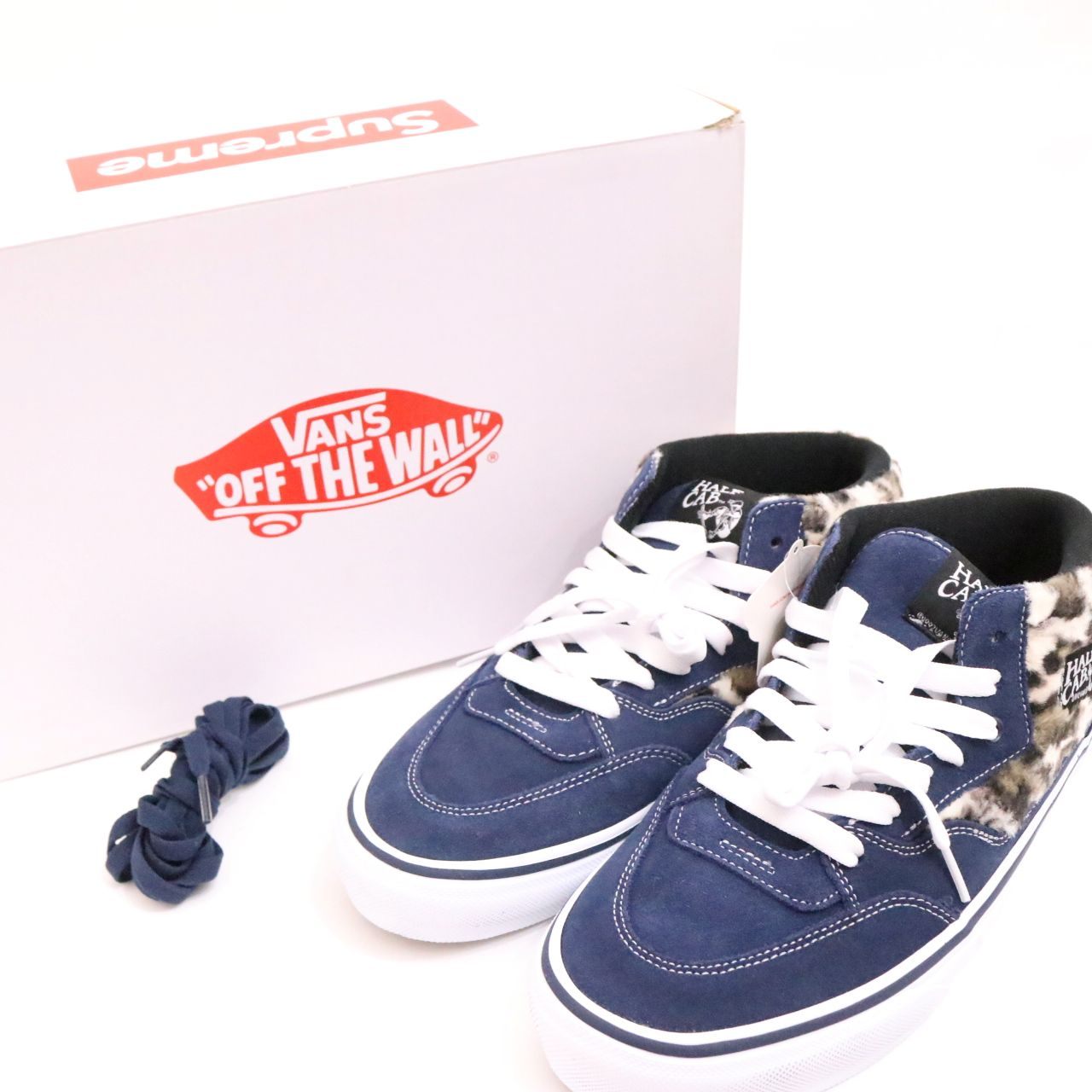 SUPREME(シュプリーム)×VANS(ヴァンズ) 23AW SKATE HALF CAB 92 LEOPARD NAVY