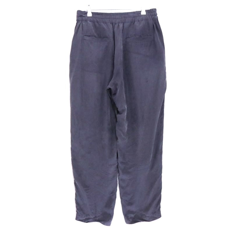 moncao | Washable Silk Easy Pants "Navy"