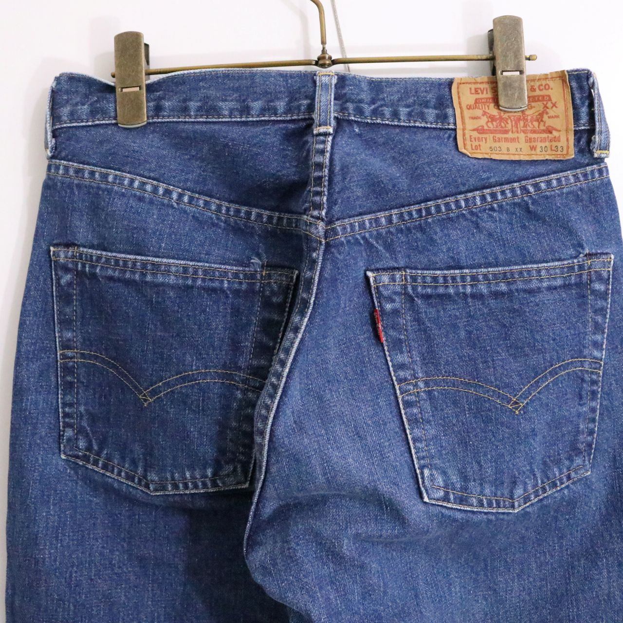 80s vintage Levi's リーバイス 503BXX 初期モデル 復刻 紙パッチ ビッグE 赤耳