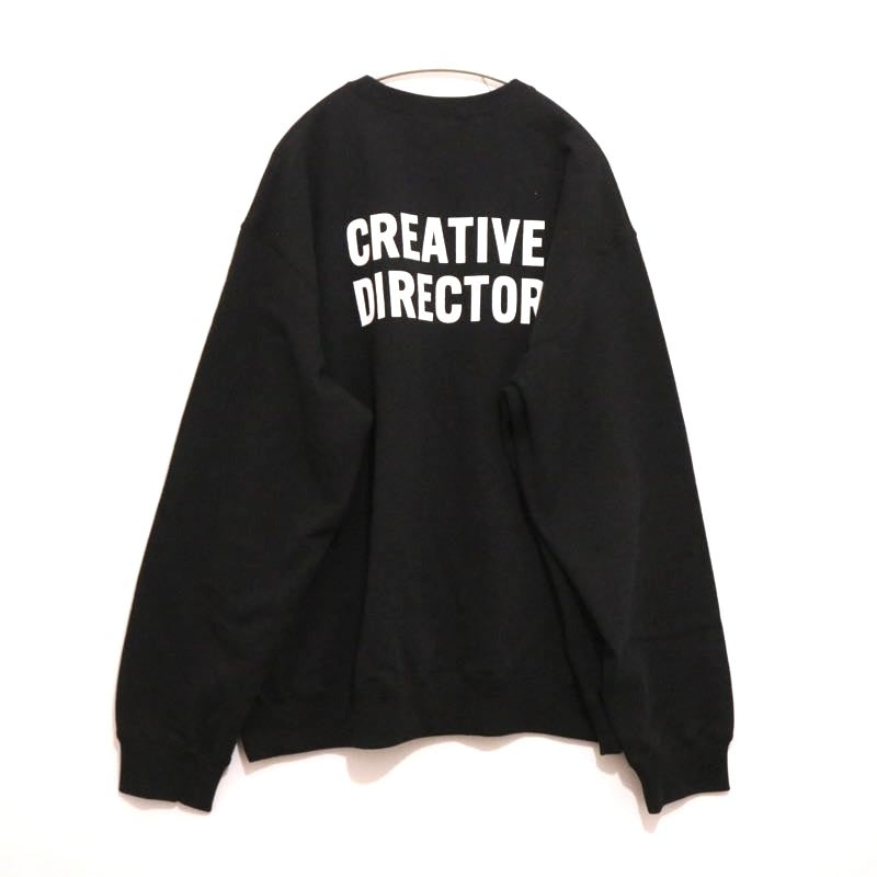 Anchor Inc. 25SS | Crewneck Sweatshirt "Black / Back Print"