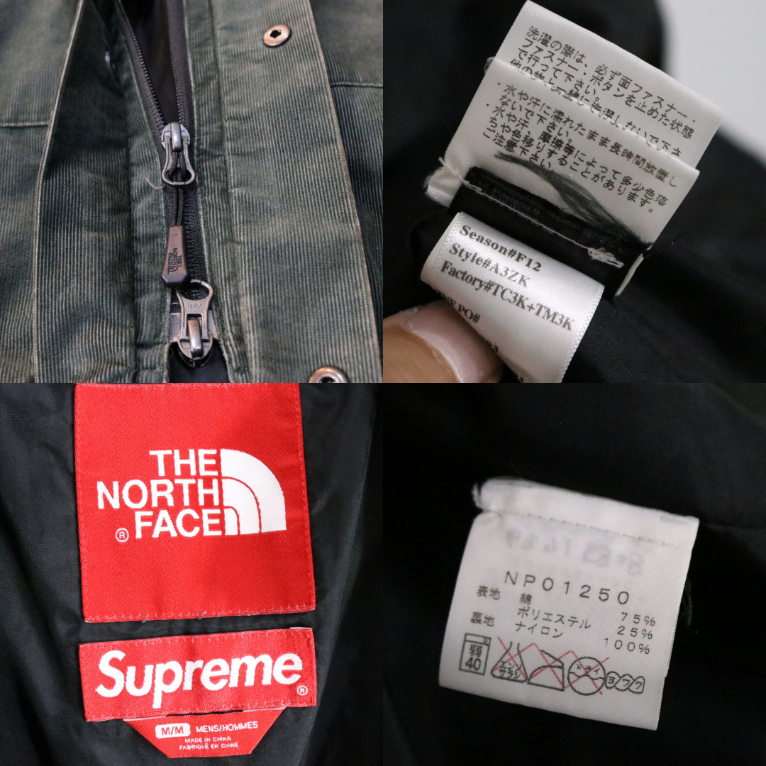 THE NORTH FACE(ザノースフェイス)×SUPREME(シュプリーム) 12AW Corduroy Mountain Shell Jacket