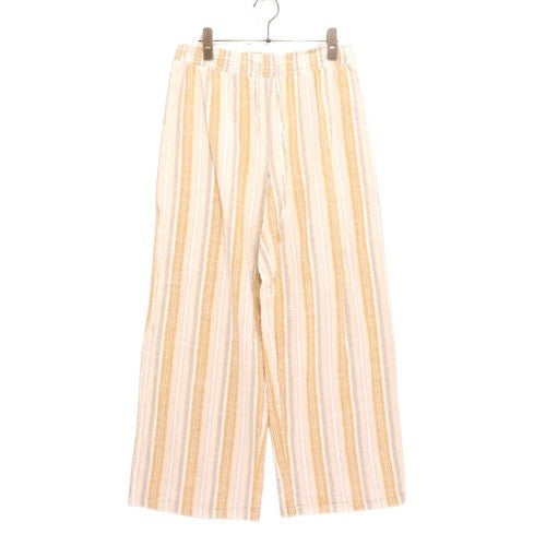 mlle GABRIELLE | Wide Easy Pants "Yellow Stripe" (Made in India)
