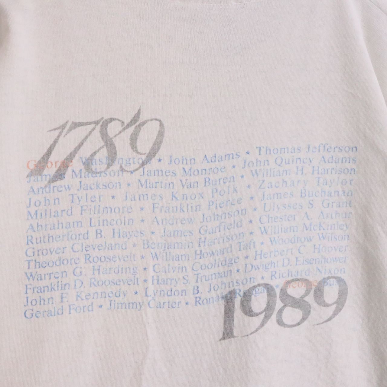 80s FRUIT OF THE LOOM フルーツオブザルーム GEORGE TO GEORGE 200 YEARS USA製 シングルステッチ