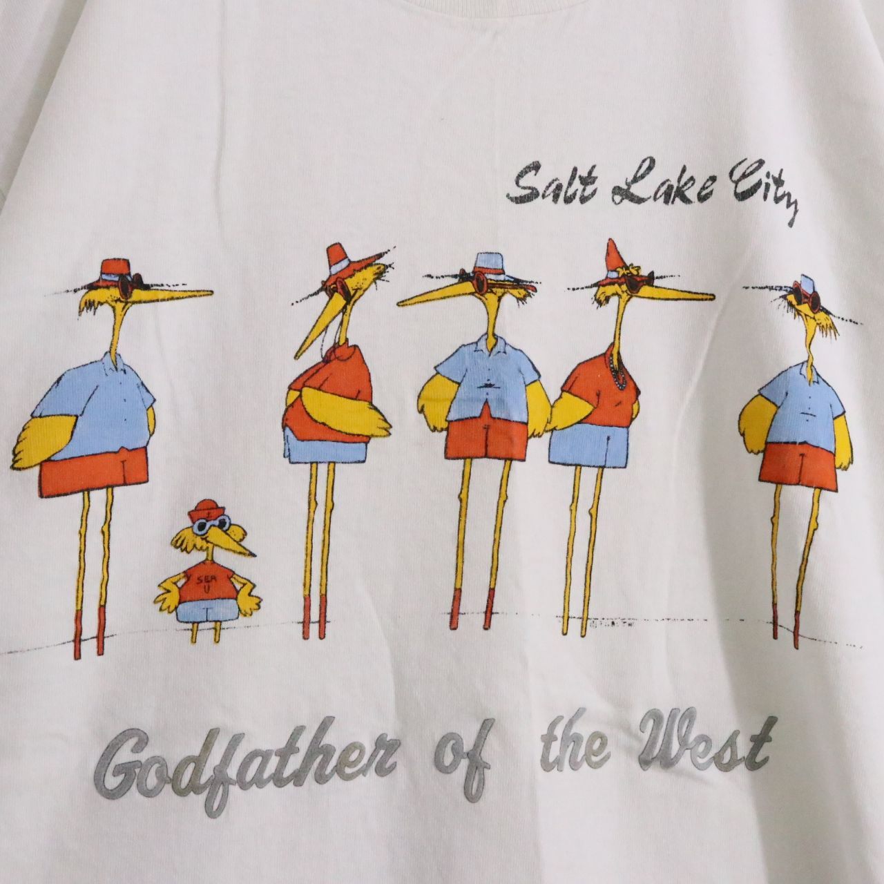 90s vintage FRUIT OF THE LOOM フルーツオブザルーム USA製 Salt Lake City シングルステッチ
