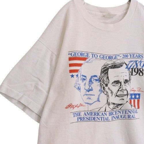 80s FRUIT OF THE LOOM フルーツオブザルーム GEORGE TO GEORGE 200 YEARS USA製 シングルステッチ