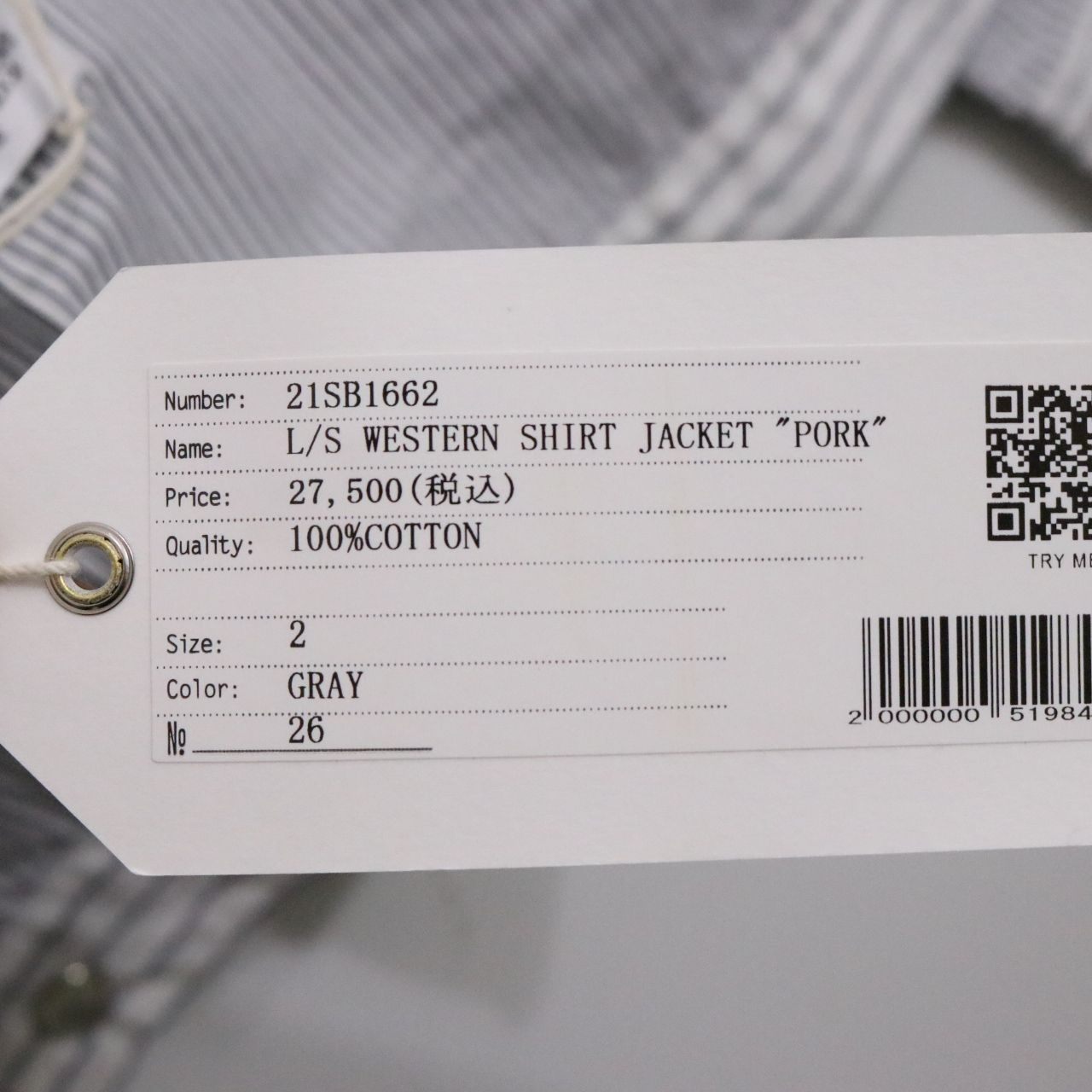 BEDWIN & THE HEARTBREAKERS(ベドウィンアンドザハートブレイカーズ) 21ss L/S WESTERN SHIRT JACKET PORK