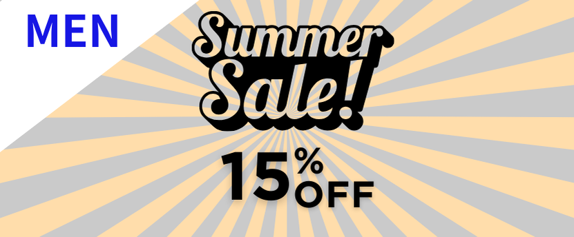 サマーセール15％OFF(メンズ)