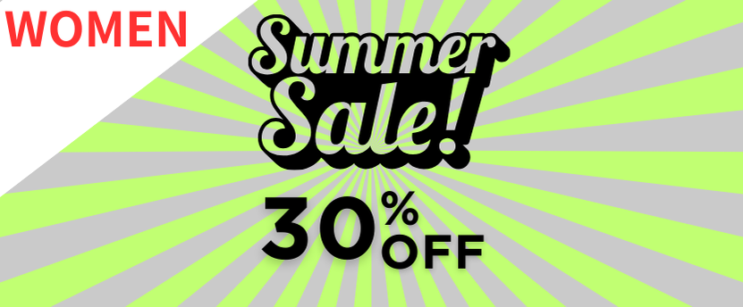 サマーセール30％OFF(レディース)