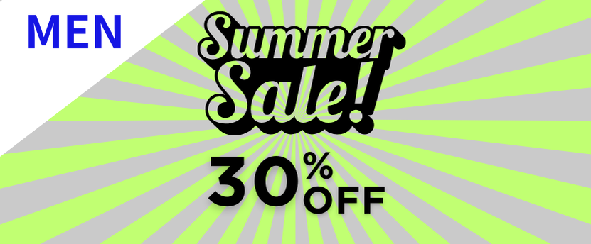 サマーセール30％OFF(メンズ)