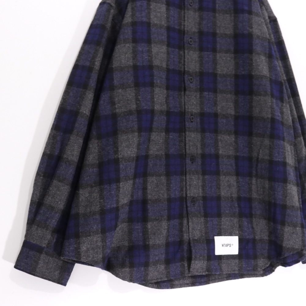 WTAPS 25AW | Check Shirt "Blue×Gray" (252TQDT-SHM03)