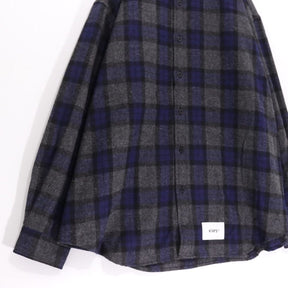 WTAPS 25AW | Check Shirt "Blue×Gray" (252TQDT-SHM03)