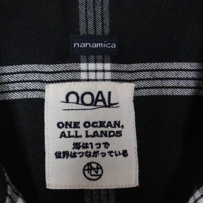nanamica 25AW | Flannel PALAKA Check Shirt "Black/White" (S25FG016)