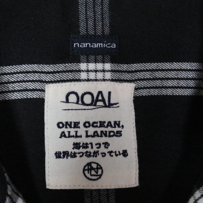 nanamica 25AW | Flannel PALAKA Check Shirt "Black/White" (S25FG016)