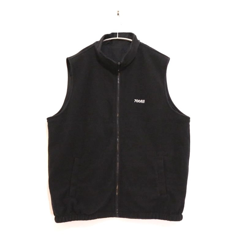 700fill | PORT AUTHORITY Reversible Vest "Black / Fleece & Nylon"