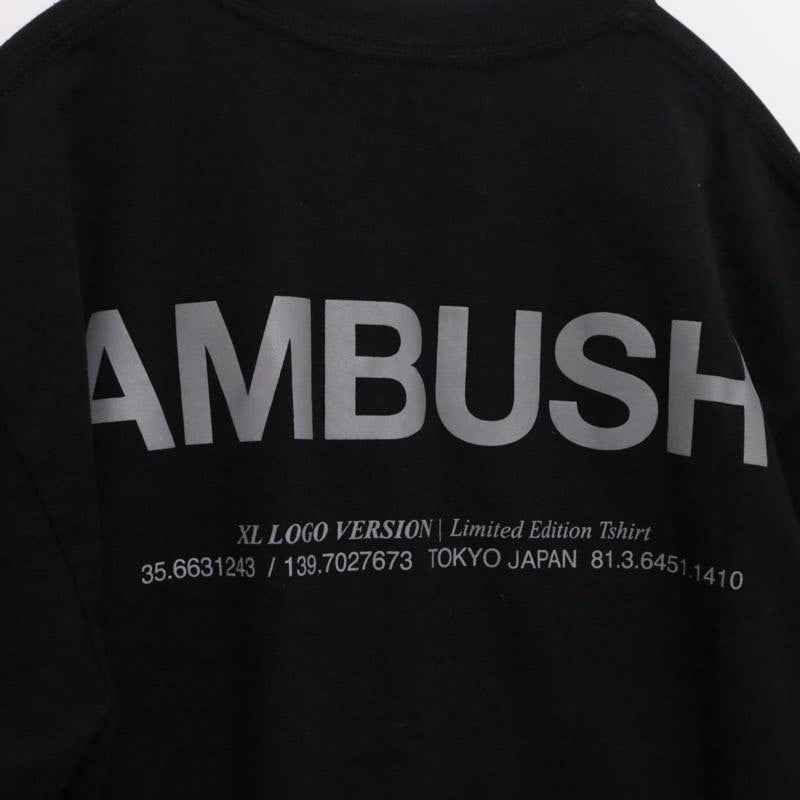 AMBUSH 20AW | XL LOGO VERSION Limited Edition T-shirt "Black" (BMAA007F20JER001)