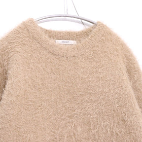 Discoat 23AW | Feather Yarn Knit Pullover "Beige" (DPZ2032305A0008)