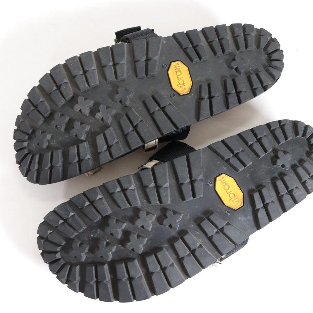 Sacai 20SS | Zebra-Print Calf Hair Belt Sandals (20-02292M)