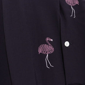 TOWN 25SS | FLAMINGO Open Collar Shirt "Flamingo Pattern" (25SS-SNTN-01)