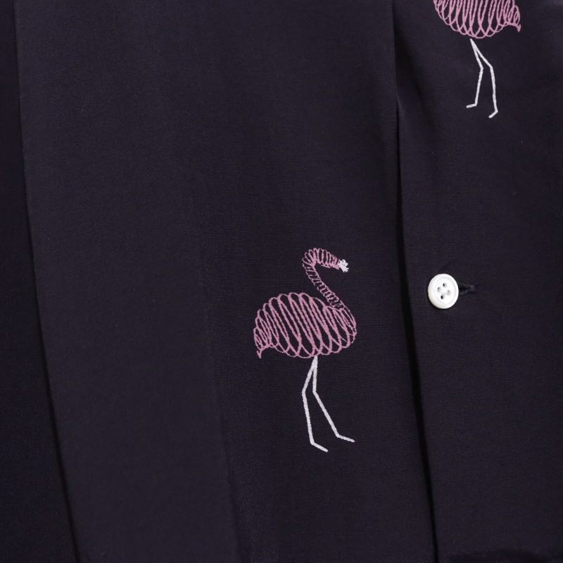 TOWN 25SS | FLAMINGO Open Collar Shirt "Flamingo Pattern" (25SS-SNTN-01)