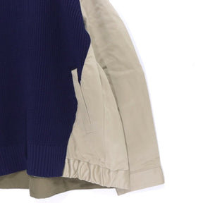sacai 25SS | Cotton Chino Mix Pullover (25-03606M)