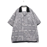sacai 20SS | Dr. Woo Bandana Print Open Collar Shirt "Gray" (20-02337M)