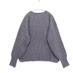 Discoat 24AW | Melange Yarn Deep V Pullover "Gray" (DCZ10A2305A0001)