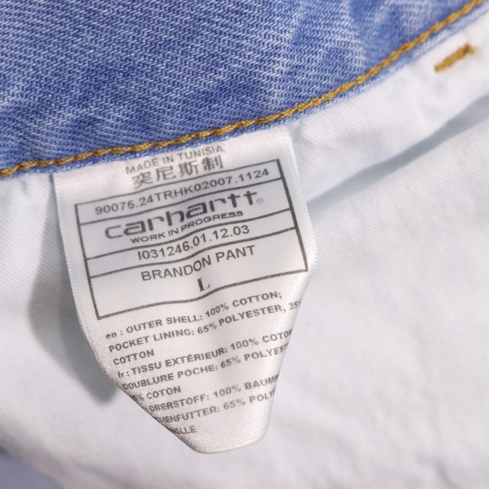 Carhartt WIP | Brandon Pant Loose Straight Denim "Blue Stone Bleached" (I031246)