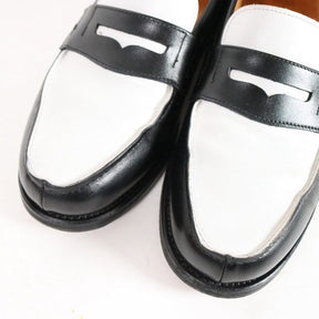 Berwick 1707 | Bicolor Coin Loafer "Black & White" (4456)