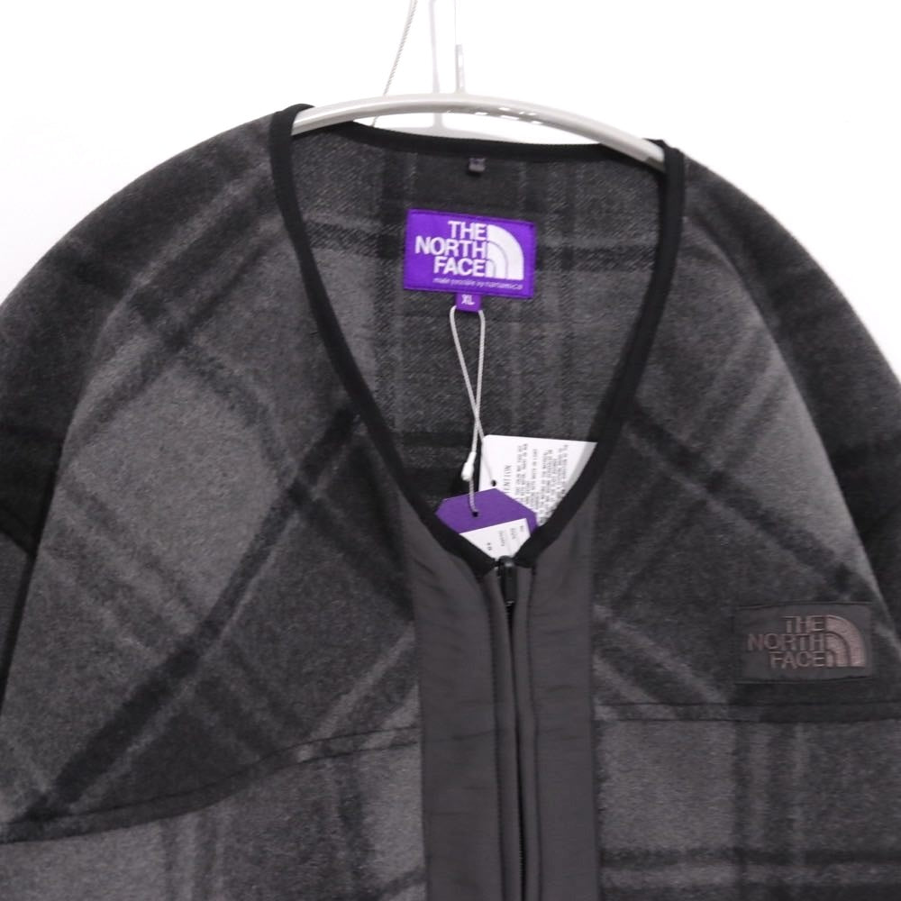 THE NORTH FACE PURPLE LABEL 25AW | PLAS Plaid Fleece Field Cardigan "Gray" (N25FA038)