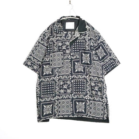 sacai × Reyn Spooner 21SS | Archive Print Mix Shirt "Navy" (21-02471M)