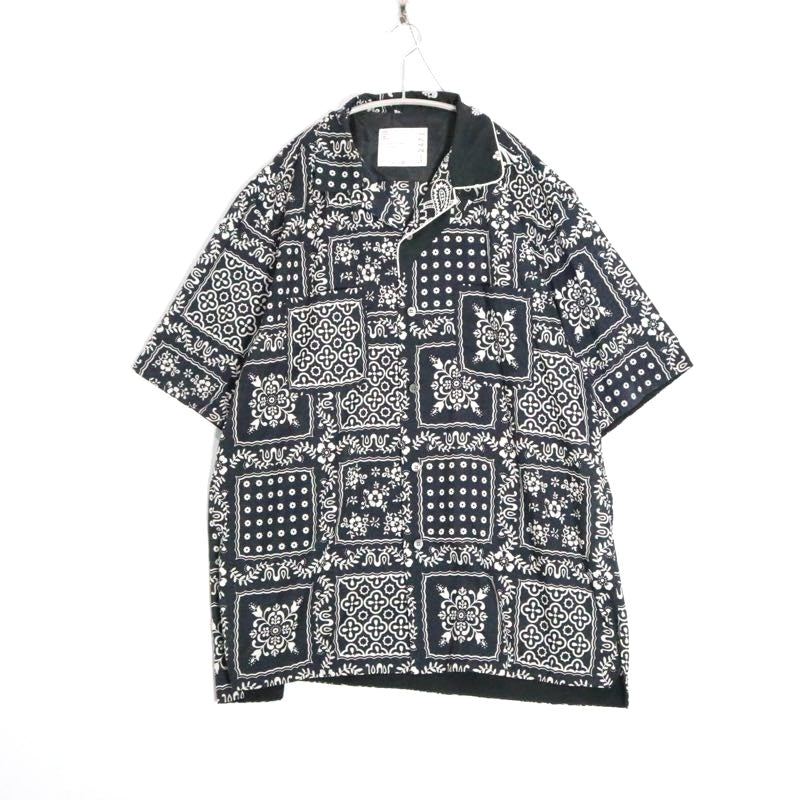 sacai × Reyn Spooner 21SS | Archive Print Mix Shirt "Navy" (21-02471M)