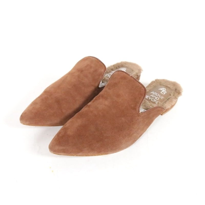 ABOVE AND BEYOND | Fur-Lined Mulle Slipp-on "Brown" (735000)