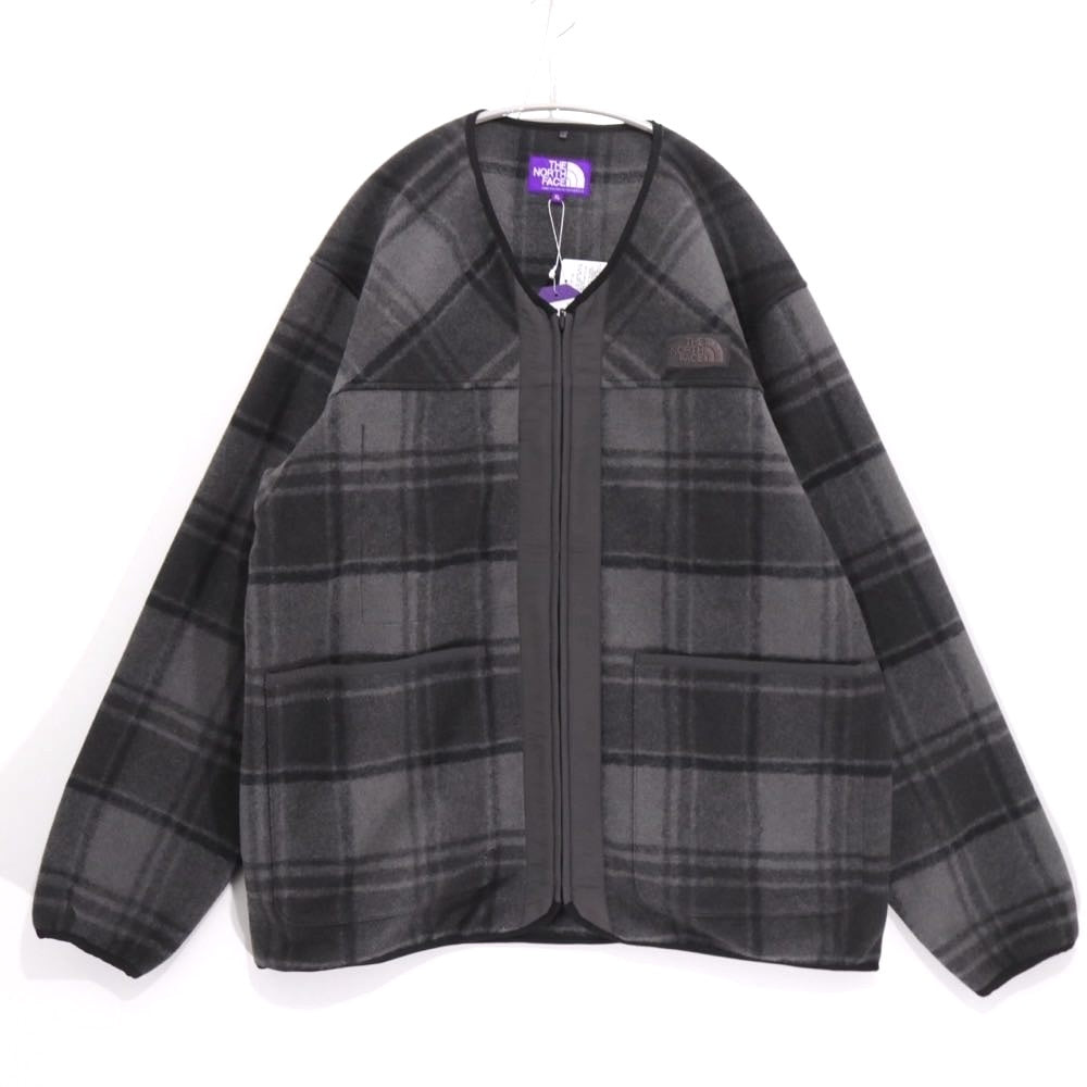 THE NORTH FACE PURPLE LABEL 25AW | PLAS Plaid Fleece Field Cardigan "Gray" (N25FA038)