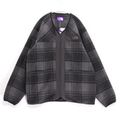 THE NORTH FACE PURPLE LABEL 25AW | PLAS Plaid Fleece Field Cardigan "Gray" (N25FA038)
