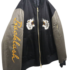 ISAMU KATAYAMA BACKLASH(イサムカタヤマバックラッシュ) 19AW Padded Souvenir Jacket MA-1 TIGER