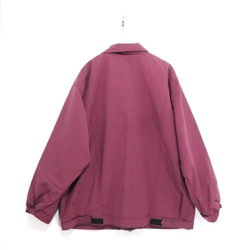 KIKWEAR 90s | Made in USA Insulated Nylon Jacket "Burgundy" (Double Zip)