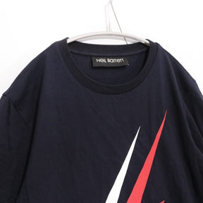 Neil Barrett | Double Thunderbolt Print T-Shirt "Black" (PBJT546S M503S)
