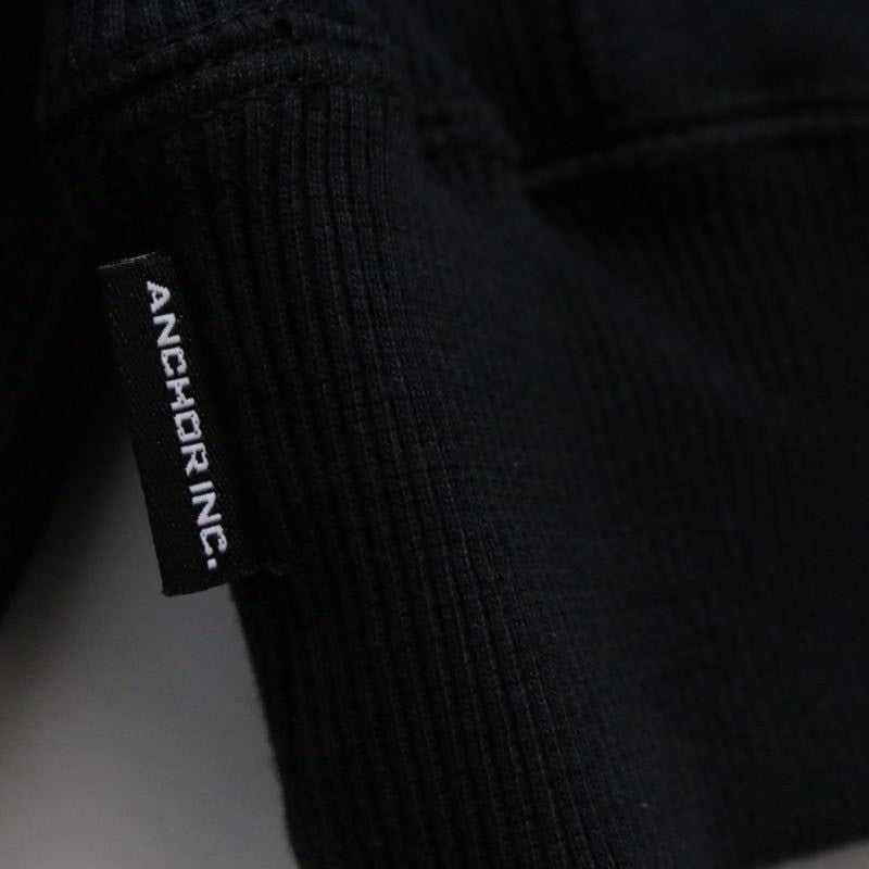 Anchor Inc. 25SS | Crewneck Sweatshirt "Black / Back Print"