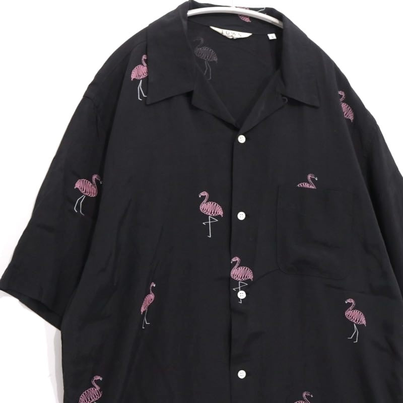TOWN 25SS | FLAMINGO Open Collar Shirt "Flamingo Pattern" (25SS-SNTN-01)