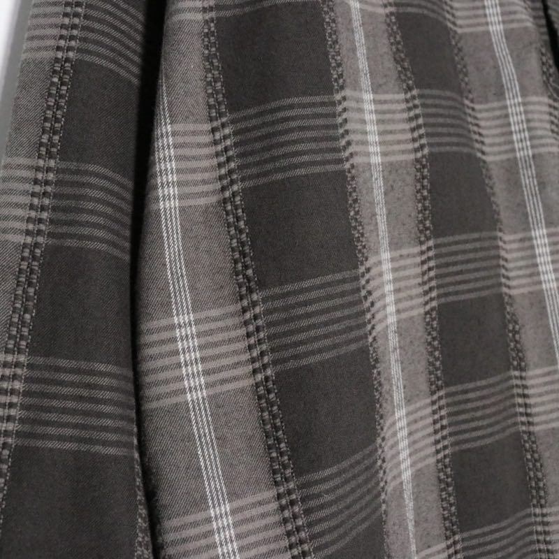 THE NORTH FACE PURPLE LABEL 25SS | Plaid Dobby Field Shirt "Asphalt Gray" (N25SG045)