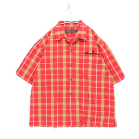 JOHNNY BLAZE | Open Collar Check Shirt "Red"