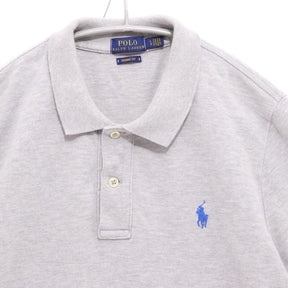 Polo Ralph Lauren | Cotton Pique Polo Shirt "Grey / Blue Pony" (CA56658)