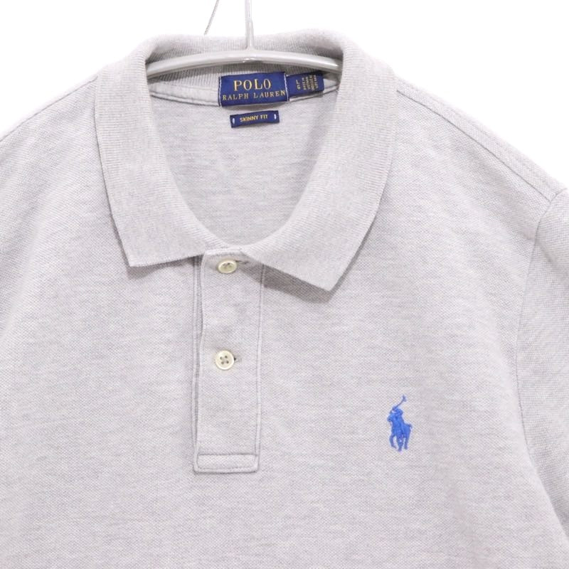Polo Ralph Lauren | Cotton Pique Polo Shirt "Grey / Blue Pony" (CA56658)