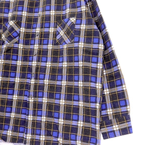 FAT 04FW | Flannel Check Shirt JACK "Blue" (F/04-FW/SH-02)