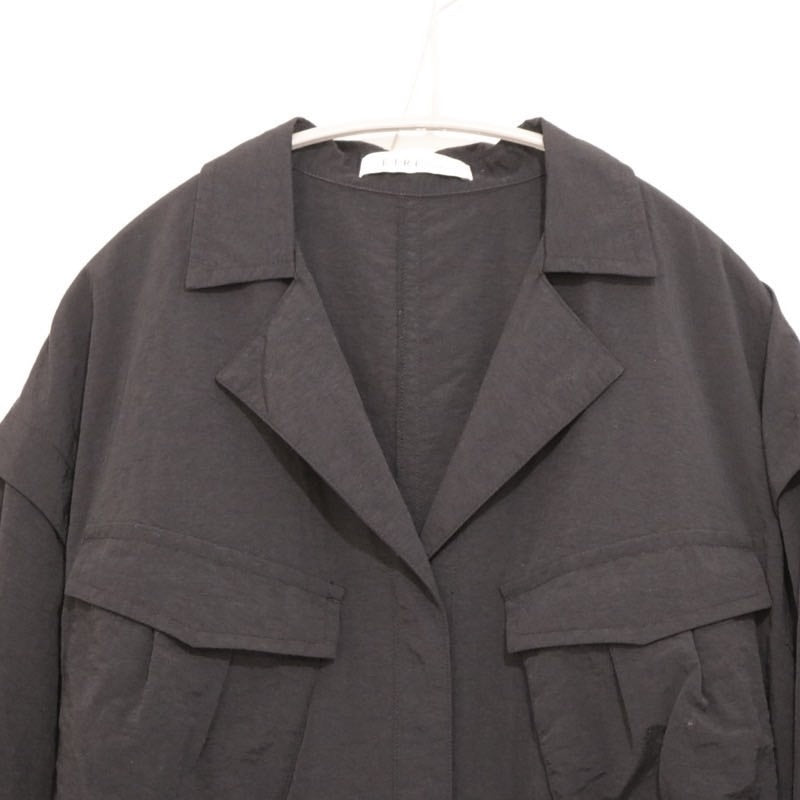 ETRE TOKYO 24SS | Belted Nylon Jumpsuit "Black" (1224530112-0)