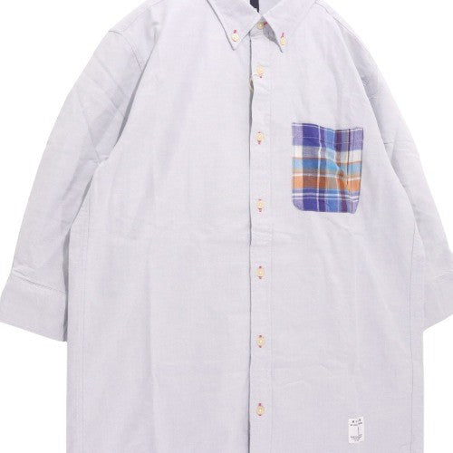 SILAS × JUN WATANABE | Oxford B.D. Shirt "Check Pocket" (Half Sleeve)