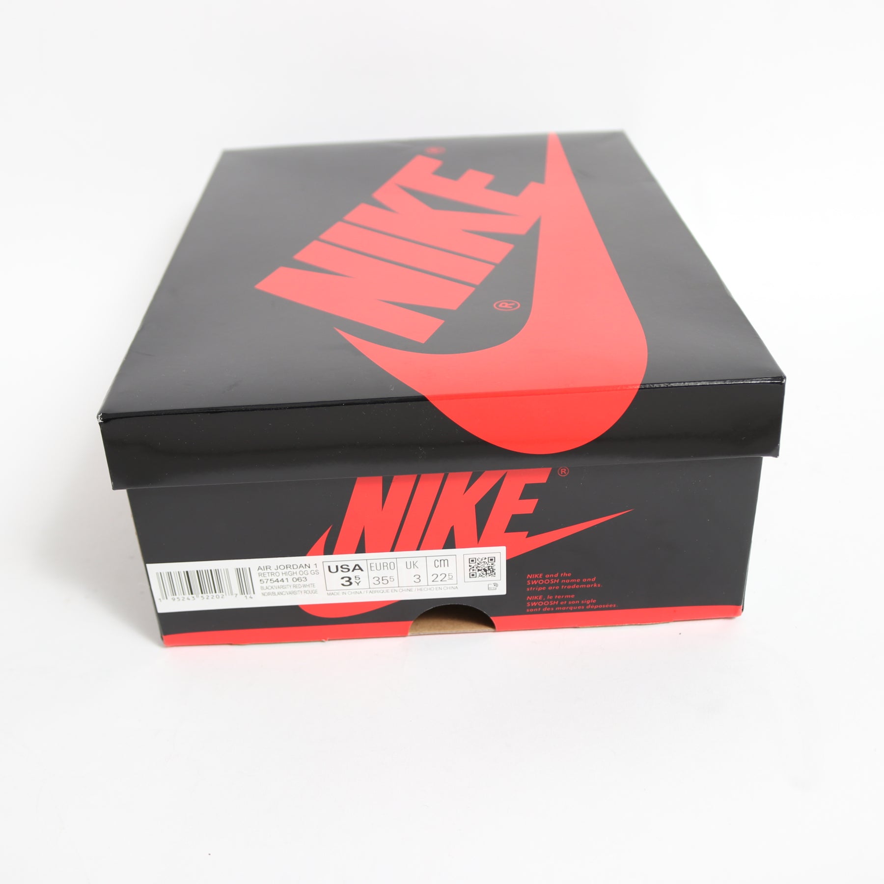 NIKE KIDS 22.5cm スニーカー Nike GS Air Jordan 1 High OG Patent Bred