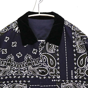 sacai 23SS | Bandana Print Shirt "Navy" (23-03153M)
