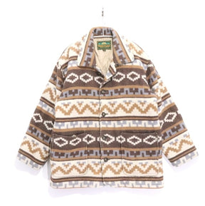 WAGE SCALE | Native Pattern Insulated Wool Jacket "Brown/Multi"