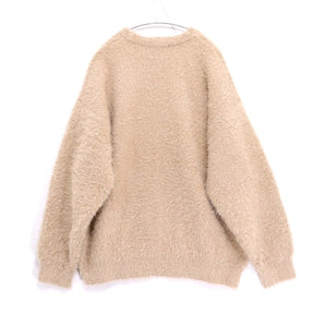 Discoat 23AW | Feather Yarn Knit Pullover "Beige" (DPZ2032305A0008)